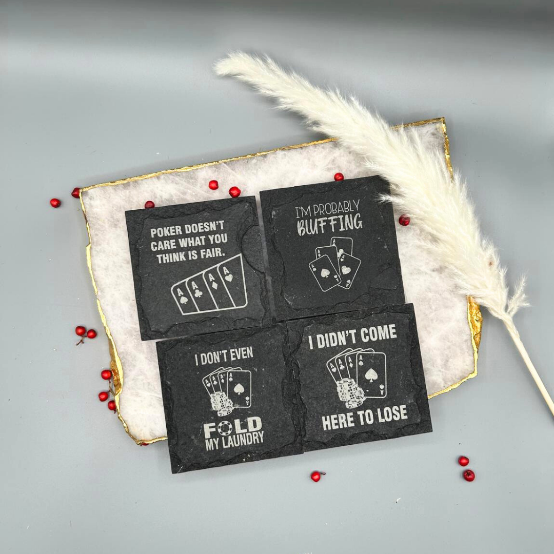 Luxe Poker Coaster Set