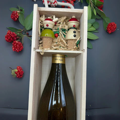 Snowman & Reindeer Bottle Corks