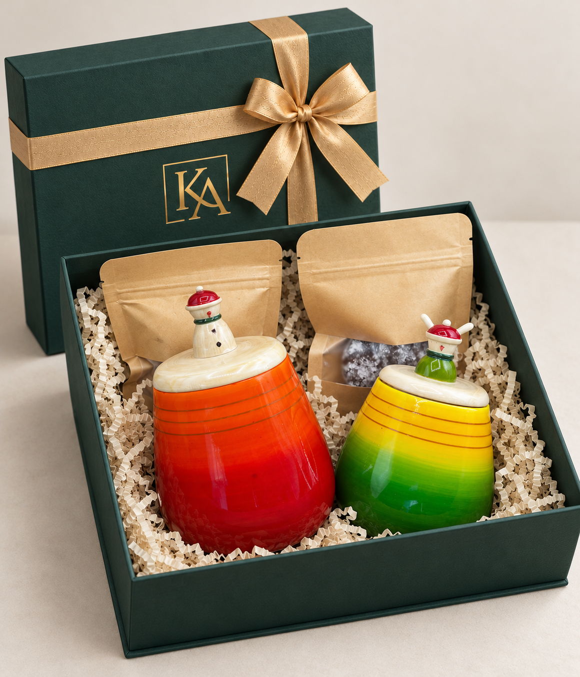 A gift being personalised by hand before delivery