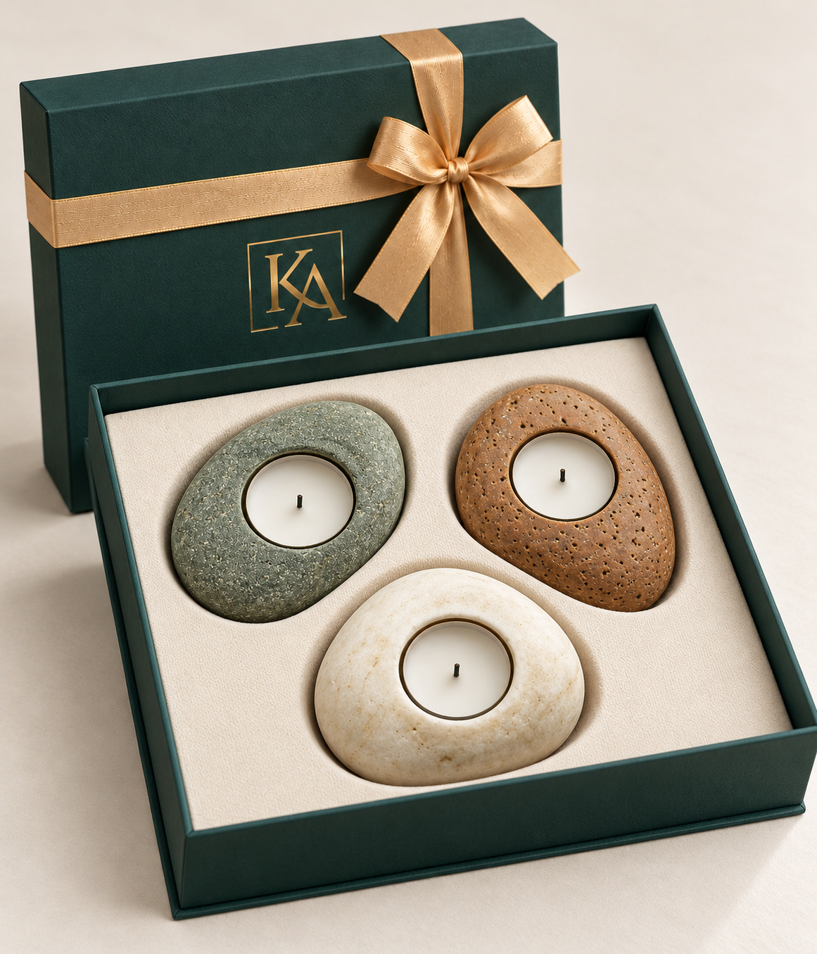 A KA gift box handed to a client